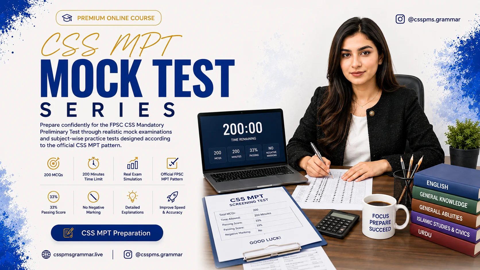 CSS MPT Screening Mock Test Series